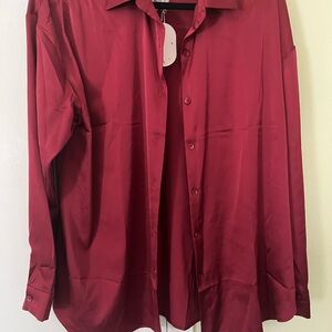 Elegant Women's Red Blouse